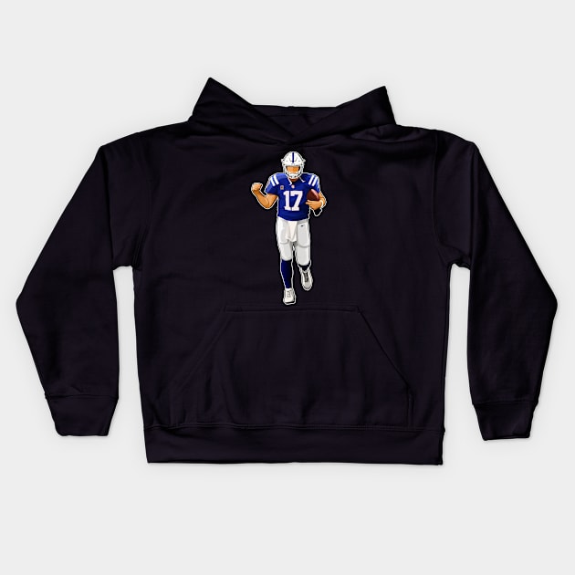 Philip Rivers #17 Walks Win Kids Hoodie by GuardWall17